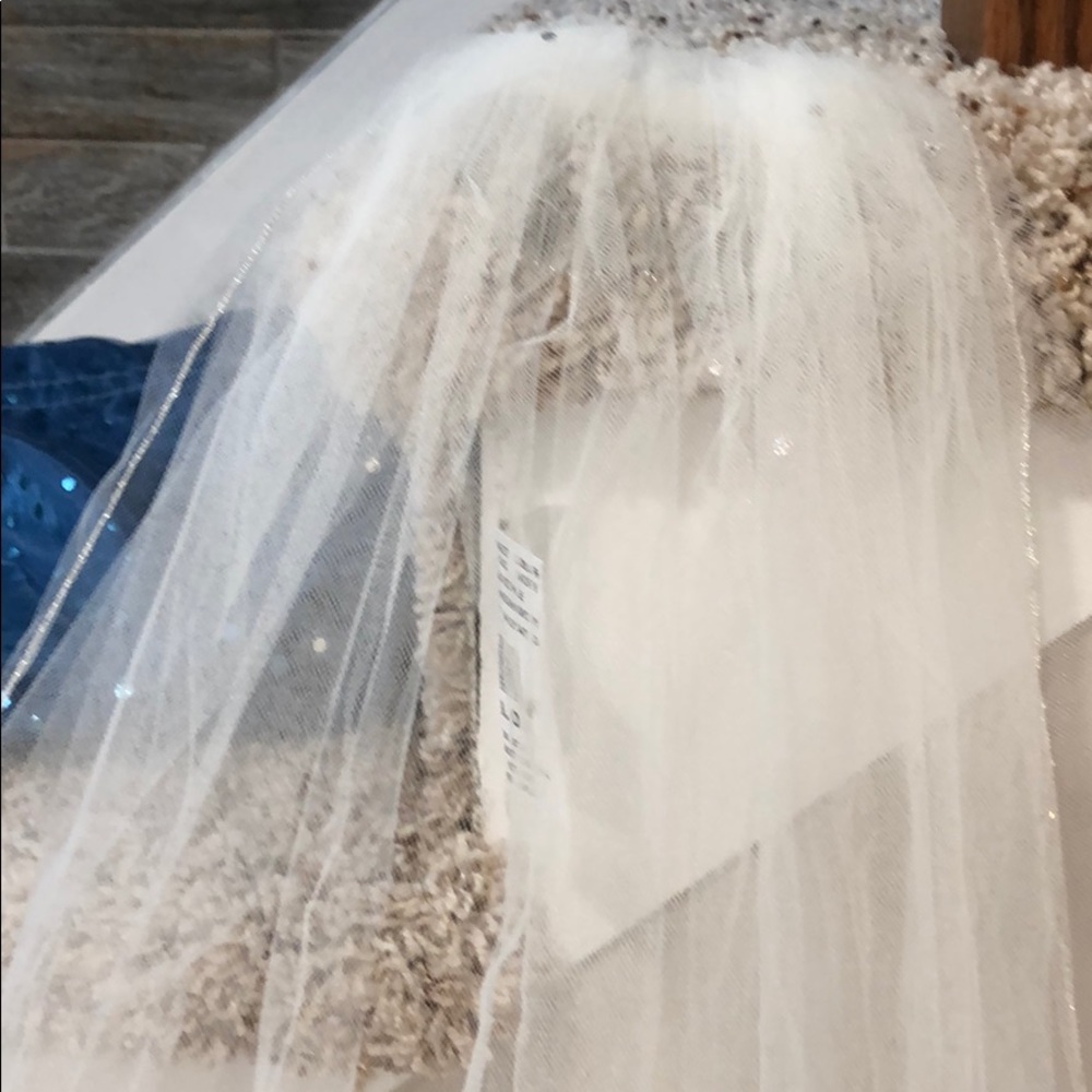 Ivory cathedral veil. Never used. Original -$249.